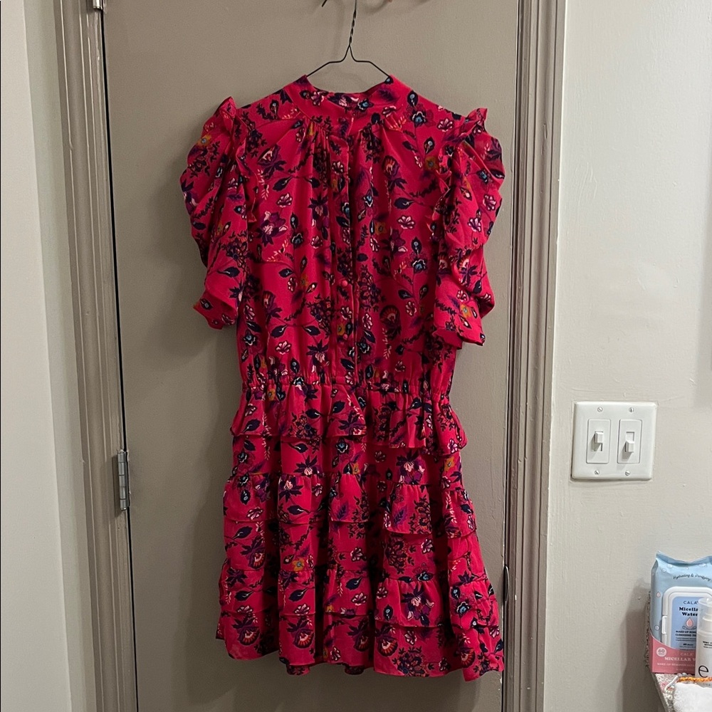 Walter Baker Vibrant Floral Mini Dress - Red